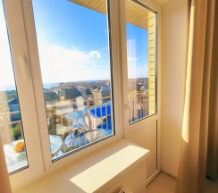 3х местный полулюкс с видом на море в Морская волна