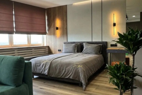 Нижний Новгород: Апартаменты Апартаменты Sensum Deluxe с панорамным видом на Оку