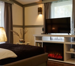 Дуплекс с электрокамином и сауной в Алино