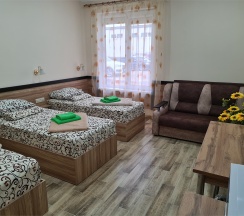 Номер на троих (3 односп кров. + 2 доп.места) в Подсолнух