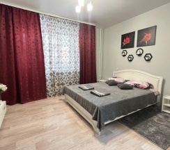 1-комнатные апартаменты студия с двуспальной кроватью в Апартаменты NHome