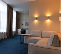 Люкс премиум с видом на Волгу в Ambar House