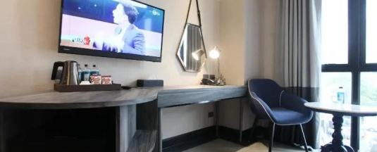 Четырёхместный семейный номер Standard с видом на город в Vince Hotel Pratunam
