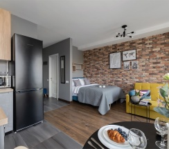Megapolis - 4х местные апартаменты на 7 этаже ЖК бизнес-класса D1 в Smart Lofts Moscow