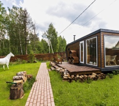 Barnhouse 4 | Баня и банный чан на территории в Берёзовая роща