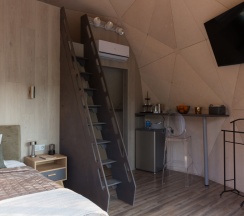 2-х местное размещение в домике Модерн с завтраком в Green Point