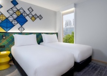 Двухместный семейный люкс двуспальная кровать в ibis Styles Bangkok Silom