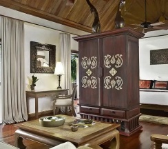 Двухместный Anantara люкс с видом на сад двуспальная кровать в Anantara Hua Hin Resort