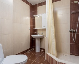 Номер увеличенной площади с 1 двуспальной кроватью (корпус В) в Русич