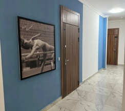 Двухместные апартаменты с балконом и с видом на город двуспальная кровать в Квартира Бирюзовый оазис