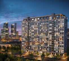 Двухместные апартаменты Superior с видом на город (двуспальная кровать) в Апартаменты Счастливые метры с шикарным видом на Москва-сити