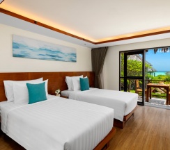 Двухместное бунгало Deluxe с видом на море 2 отдельные кровати в Отель Saii Phi Phi Island Village