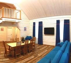 Двухэтажный дом с 4-мя спальнями и бочкой Фурако в Агропарк Ясенево