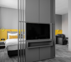 Номер делюкс с 1 двуспальной кроватью в Laska hotel