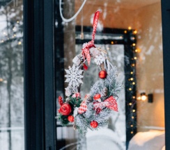 Домик с двумя односпальными кроватями в Сила ветра