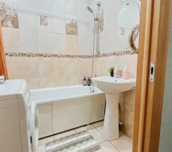 Двухместные апартаменты с 2 комнатами (двуспальная кровать) в Апартаменты рядом с парком Победы