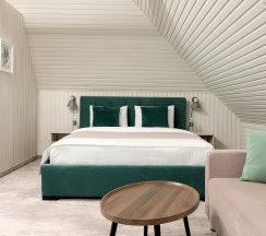 Номер полулюкс с 1 двуспальной кроватью (мансарда) в Елена