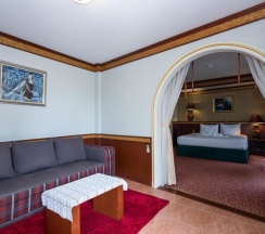 Двухместный полулюкс с видом на бассейн двуспальная кровать в Erawan Hotel