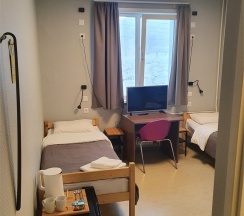 Эконом номер с двумя отдельными кроватями в Юность