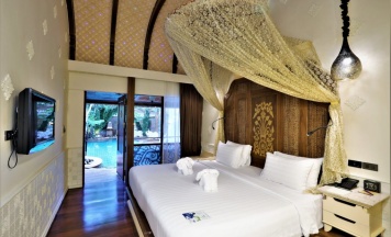 Двухместный номер Garden Deluxe двуспальная кровать в Sawasdee Village