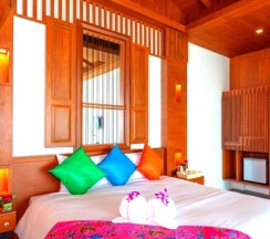 Двухместный номер Standard с видом на море двуспальная кровать в The samui beach resort