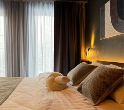 Дом «SILVER» с банным чаном на террасе в Luxe House