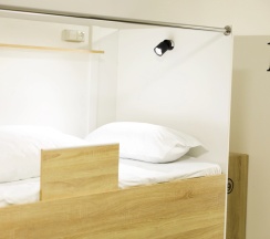 Кровать в общем номере в Yassi Hostel