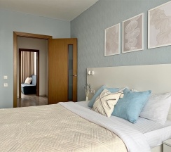 "KristaKosta" Однокомнатная квартира с потрясающим видом на залив (Метро Ленинский проспект/Автово, 10 минут на транспорте) в Rauktis apartments