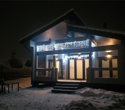 Дом из бруса с камином и баней из липы 4+2 в Snhaus