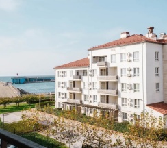 Двухместные апартаменты с диваном c 1 комнатой с видом на море (2 отдельные кровати) в Альфа Сириус