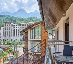 Студия четырёхместная с мини-кухней и балконом в Астра де Роза