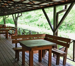 Комната комфорт с 2 односпальными кроватями в Лукоморье