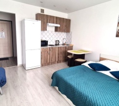 Апартаменты студия Домодедово, Южнодомодедовская улица, 17 в Runway Apartments на улице Южнодомодедовская 17