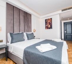 Двухместный номер Deluxe с частичным видом на море двуспальная кровать в Kas Pier Hotel