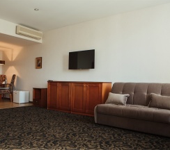 Бизнес класс комфортный с двумя кроватями/ или одной широкой кроватью и диваном-кроватью в Бенефит Плаза