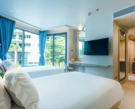 Двухместный номер Deluxe (2 отдельные кровати) в Centara Sonrisa Residences & Suites Sriracha