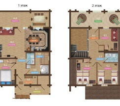 Коттедж с 4 комнатами рядом с пляжем в Громово парк