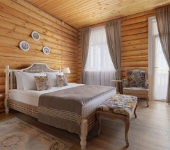 Стандарт однокомнатный двухместный с двуспальной кроватью Сосновый корпус в Тетьково