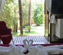 Двухместный люкс двуспальная кровать в Pousada Cabana