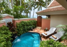 Двухместная вилла Plunge Pool Deluxe beachfront двуспальная кровать в Отель Santiburi Koh Samui