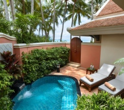 Двухместная вилла Plunge Pool Deluxe рядом с пляжем двуспальная кровать в Отель Santiburi Koh Samui