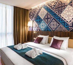 Двухместный номер Superior двуспальная кровать в Mercure Almaty city center