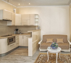 Апартаменты-студио с балконом для четверых в Лиенталь