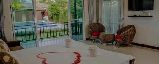 Четырёхместный семейный номер Standard 2 отдельные кровати в Monmhai Resort