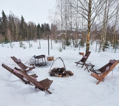 Коттедж Шон с панорамной баней для 7-ми гостей в Rodioncevo Eco Village