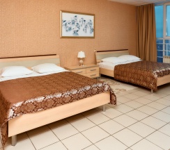 Номер полулюкс с 2 двуспальными кроватями в Пантера