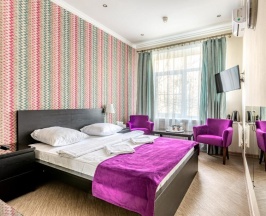 Номер комфорт с 1 двуспальной кроватью в Погости