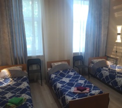 3-местный номер эконом стандарт с 3 односпальными кроватями в Дом аспиранта