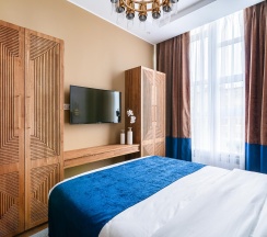 Номер стандарт с 1 двуспальной кроватью и кухней в Lido central