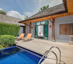 Двухместная вилла Deluxe с видом на бассейн двуспальная кровать в Saiyuan Estate by TropicLook